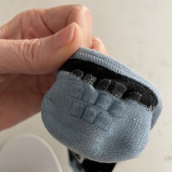 Vans No Show Socks w Logo + Peace Sign Black Blue & White Sz OS NWOT - Picture 5 of 6